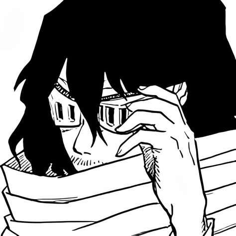 Aizawa Manga Panels, Eraserhead Mha, Shouta Aizawa Manga, Aizawa Manga, Easy Graffiti, Easy Graffiti Drawings, Mha Manga, Shouta Aizawa, Shota Aizawa