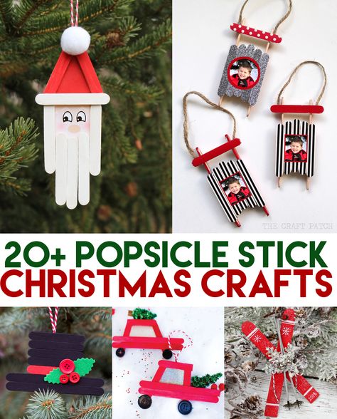 The Cutest Popsicle Stick Christmas Craft Ideas! Perfect snow day activity for the kids this holiday season. #christmascrafts #christmascraftsforkids #popsiclestickcrafts Popcical Craft, Popsicle Stick Ornaments, Popsicle Stick Christmas Crafts, Popsicle Stick Crafts For Kids, Fun Christmas Activities, Popsicle Crafts, Christmas Crafts For Adults, Christmas Crafts For Kids To Make, Stick Crafts