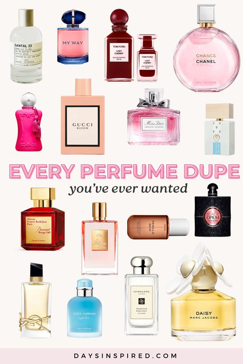 Picture this: you, smelling like a million bucks, without spending it! We’ve sniffed out the best affordable alternatives to all of your favorite perfumes in one guide. From the sweet vibes of Baccarat Rouge 540 to the floral feels of Gucci Bloom, we’ve got you covered with vetted & budget friendly dupes. So, let’s get in to all the best the perfume dupes! Non Floral Perfume, Best Perfumes At Ross, Perfumes On A Budget, Most Popular Perfumes Top 10 For Women, Smell Good On A Budget, Dime Perfume Comparison, Budget Friendly Perfumes For Women, Best Amazon Perfume, Affordable Fragrances For Women