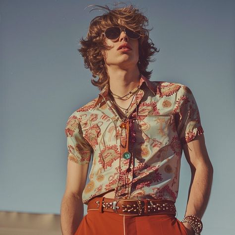 70s Aesthetic Fashion Men, 1970s Aesthetic Fashion, 70 Style Outfits 70s Fashion, Men Fashion 70s, 1970s Fashion Mens, Mens Fashion 70s, Disco Inspired Outfits, Campbell Aesthetic, 70s Style Men