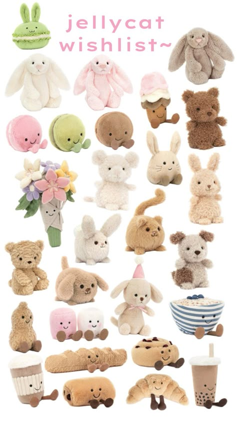 Jellycat Stuffed Animals, Jelly Cat, School Bag Essentials, Cute Squishies, Gift Wishlist, Cute Gifts For Friends, Wishlist Ideas, Gift Inspo, Dream Gift