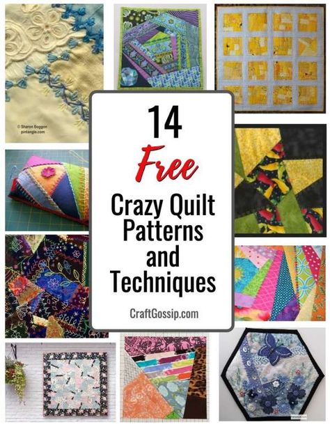 Crazy Quilt Templates, Crazy Quilt Tutorials, Crazy Quilt Patterns, Sewing Patterns For Babies, Quilt Templates, Crazy Quilts Patterns, Crazy Quilt Stitches, Snowman Quilt, Free Motion Quilting Patterns