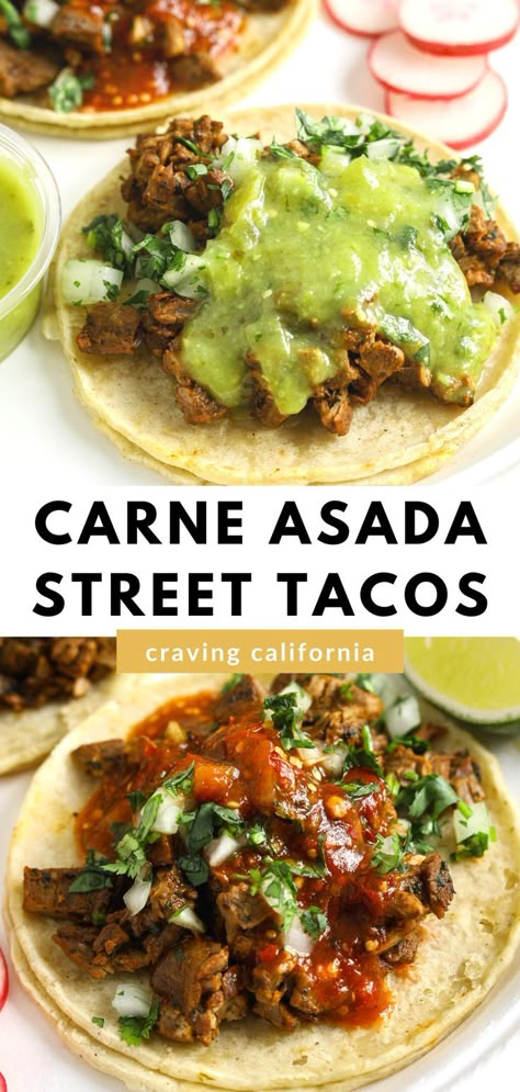 Carne Asada Taco Sauce, Street Tacos Seasoning Recipe, Salsa For Carne Asada Tacos, Sauces For Street Tacos, Ndn Tacos, Tacos Steak, Street Tacos Salsa, Street Taco Seasoning, Street Tacos Sauce Recipe