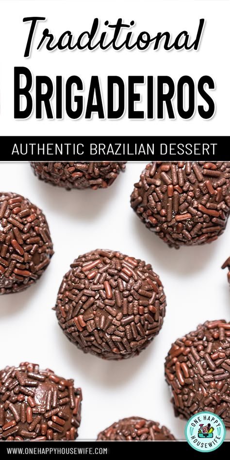 Traditional Brigadeiros are an authentic Brazilian dessert that you can enjoy in your own home at any time. A few simple ingredients and quick to make. Enjoy these delightful balls of fudge with family and friends. #brazilian #brigadeiros #recipe #chocolate #fudge #dessert Brigadeiros Recipe, Brazilian Recipes Dessert, Brazilian Dessert, Fudge Balls, Brigadeiro Recipe, Brazilian Chocolate, Fudge Dessert, Brazilian Desserts, Brazilian Recipes