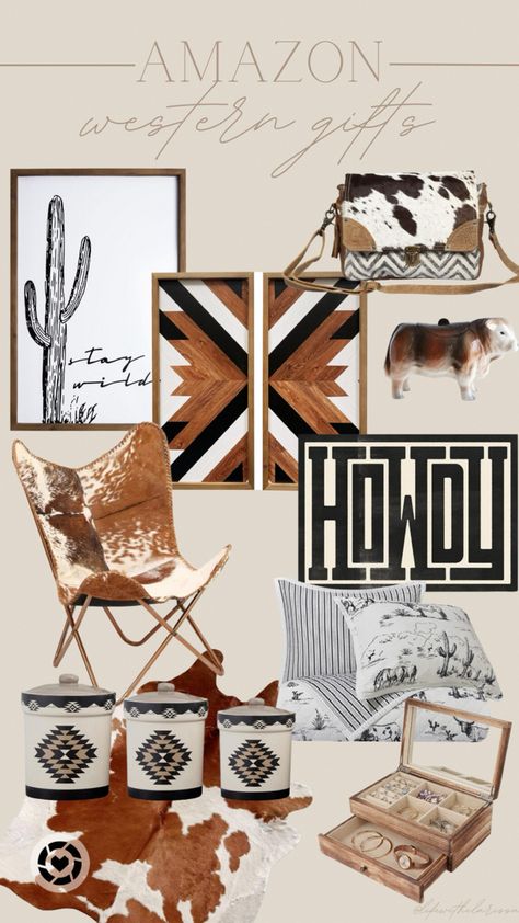 Amazon finds but make it Western ⚡️🖤 #westernamazonfinds #westernamazon #westernamazonfavorites #westernamazondecor #westernhomedecor #westerndecor #ranchhomedecor #cowboyliving #Westernfavs #Westerngiftideas #westerngifts Aztec Boho Bedroom Ideas, Western Boho Rv Decor, Western Home Decor Amazon, Western Aztec Living Room, Amazon Western Decor, Western Aztec Decor, Western Ranch House Decor, Western Living Room Decorating Ideas Ranch Style Interior Design, Western Boho Kitchen