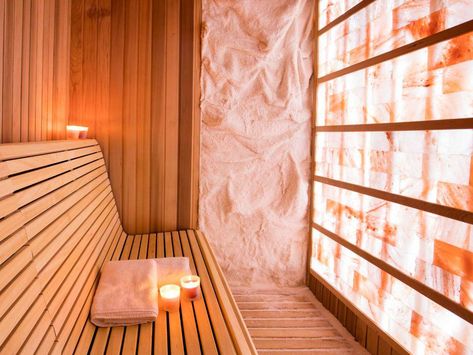 The Best Spa in Bellingham - Flow Motion Spa Review - Coffee & Mascara Salt Room Therapy, Salt Cave Spa, Himalayan Salt Room, Home Spa Room, Wellness Room, Living Pool, Salt Cave, Salt Room, Spa Rooms