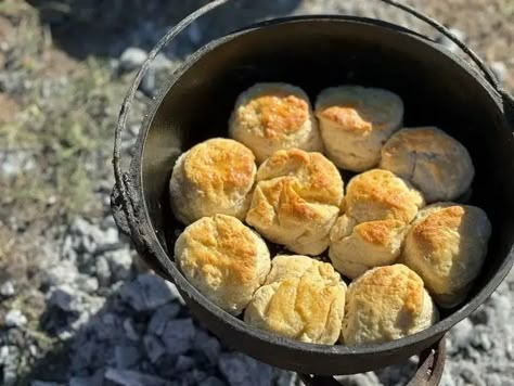 ​​﻿2 Ingredient Biscuits - Kent Rollins Cowboy Biscuits Recipe, Ken Rollins Recipes, Kent Rollins Recipes Cowboys, Cowboy Kent Rollins Recipes, Chuckwagon Recipes, Cowboy Biscuits, Camping Biscuits, Kent Rollins Recipes, Cat Head Biscuits