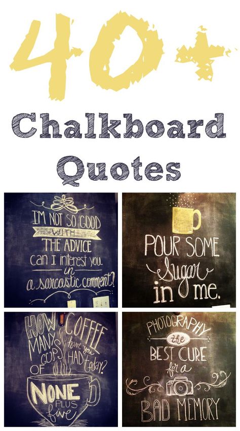 40+ Chalkboard Wall Quotes – So Creative! Chalkboard Wall Ideas, Chalkboard Wall Kitchen, Chalkboard Sayings, Chalkboard Art Quotes, Chalkboard Wall Art, Chalkboard Doodles, Blackboard Art, Kitchen Chalkboard, Chalk Sign