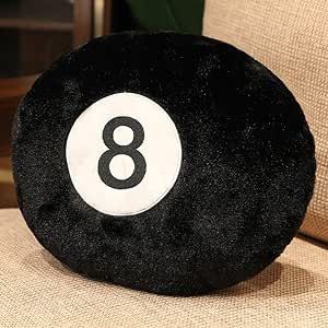 XIYUAN 21inch Large Sports Pillow Simulation Billiards 8 Balls Plush Stuffed Sports Balls Toy Soft Throw Pillows Cushion Decorative Cushion Sports Toys Kids Gift Boys Kids Room Decoration (Black) White Elephant Gifts Exchange, Bantal Sofa, Pool Ball, Black Pillows, 8 Ball, Perfect Pillow, Poster Retro, Soft Pillows, Billiard Balls