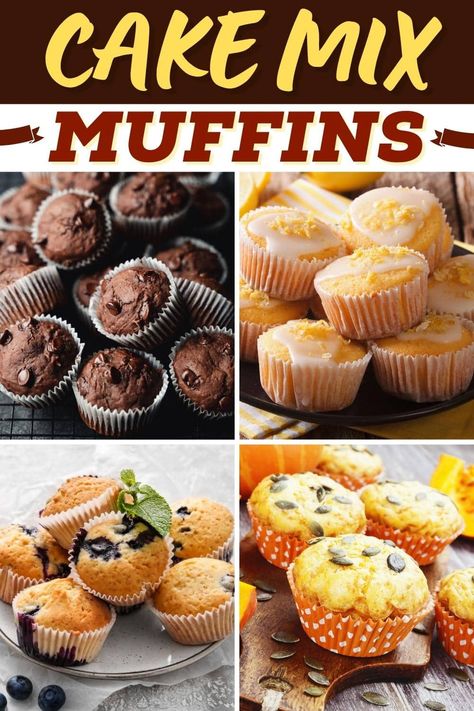 Muffins Cake Mix Recipes, Strawberry Muffins With Cake Mix Boxes, White Cake Mix Muffins, Cake Mix Strawberry Muffins, Muffins Using Cake Mix Duncan Hines, Muffins Using Cake Mix Boxes, Muffins Made With Cake Mix Duncan Hines, Carrot Cake Mix Muffins, Cake Mix Muffins Recipes 3 Ingredients