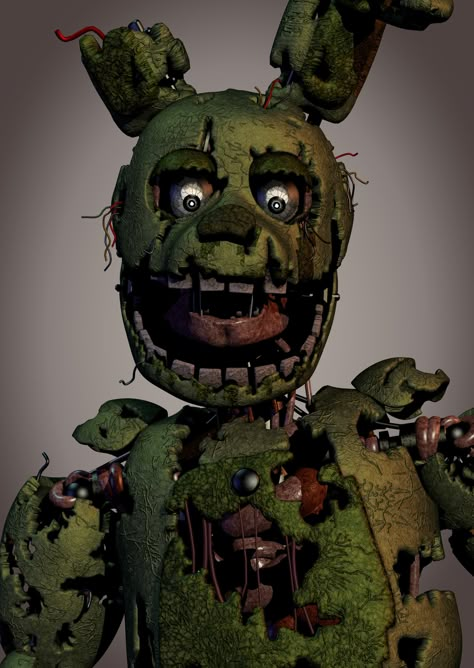 Springtrap Reference, Spring Trap Drawing, Spring Trap Fnaf, Phantom Animatronics, Spring Trap Fanart, Springtrap Drawing, Lipbite Emoji, Springtrap Costume, Springtrap Cosplay