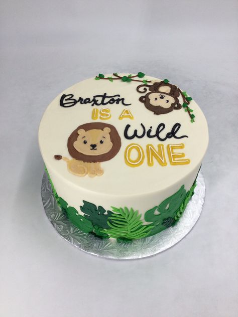 Wild One 1st Birthday Cake, Wild One Sheet Cake, Wild One Smash Cake Boys, Safari Smash Cake, Wild One Smash Cake, Wild One Birthday Cake, Smash Cake Boy, 1st Birthday Cake, First Birthday Cakes