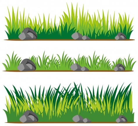 Seamless design for grass and rocks | Free Vector #Freepik #freevector #background #pattern #design #template Rocks Illustration, Grass Clipart, Farm Animals Preschool, Grass Vector, Grass Design, Artsy Background, Picture Tree, Plantas Vs Zombies, Plants Vs Zombies