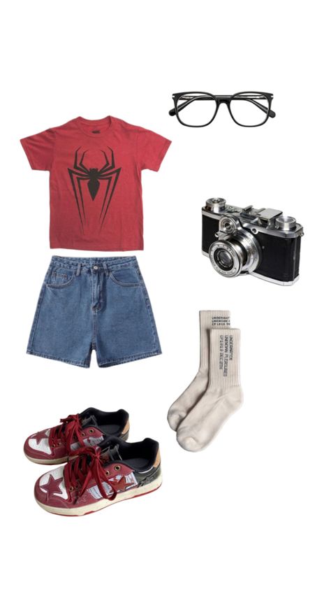 Spiderman Disneybound, Marvel Disneybound, Disney Trip Outfits, Disney Fits, Disney Bound Outfits, Trip Outfits, Disney Springs, Disney Kids, Heart For Kids