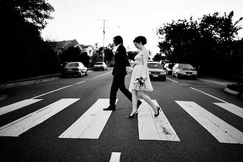 beatles wedding photo Beatles Themed Wedding, Rustic Wedding Bride, Beatles Wedding, Paris Elopement Photography, Bridal Party Gowns, Bride Bachelorette, Rock N Roll Bride, Preowned Wedding Dresses, Paris Wedding