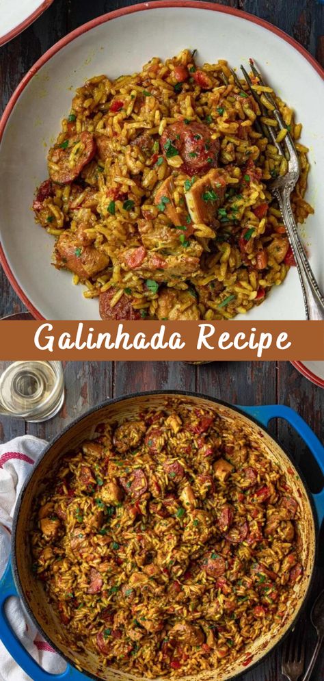 Portuguese Cuisine Recipes, Original Mexican Recipes, Fasulia Recipe, Brazilian Cuisine Recipes, Brazilian Meals Recipes, South American Food Recipes, Galinhada Recipe, India Food Traditional, Brazilian Recipes Traditional