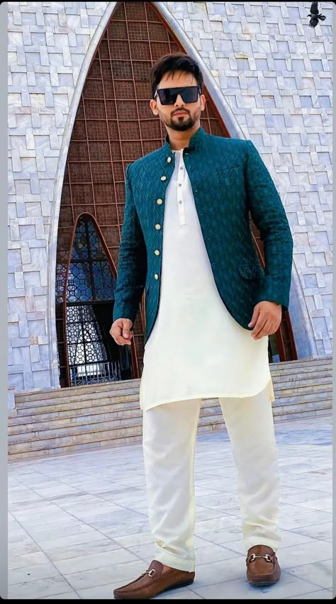 Pakistani Fashion Casual Kurta Designs, Prince Coat Wedding Pakistani, Prince Coat Wedding Pakistani Men, Indowestern Outfits For Men, Sherwani Design, Formals For Men, Kurta Designs Men's, Indowestern Outfits, Wedding Matching Outfits