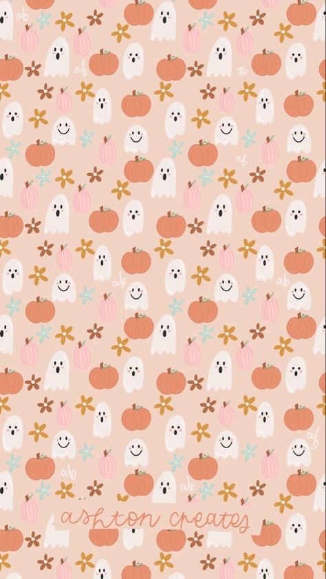 Fall 2023 Background, Unique Fall Wallpaper, Ipad Wallpapers Halloween, Prepy Hallowen, Cute Fall Wallpaper Aesthetic Pink, October Cute Wallpaper, Cute Fall Ipad Wallpaper, Cute Fall Backgrounds Iphone Aesthetic, Girly Fall Wallpaper Iphone