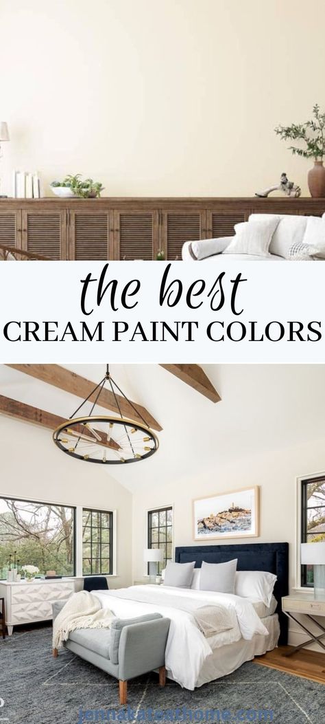 Creamy Warm White Paint Colors, Best Neutral Cream Paint Colors, Cream Colors Paint, Cream Kitchen Paint Wall Colors, Whipped Cream Paint Color, Best Cream Paint Color Benjamin Moore, Top Cream Paint Colors, Warm White Bedroom Paint, Paint Colors For Master Bed And Bath