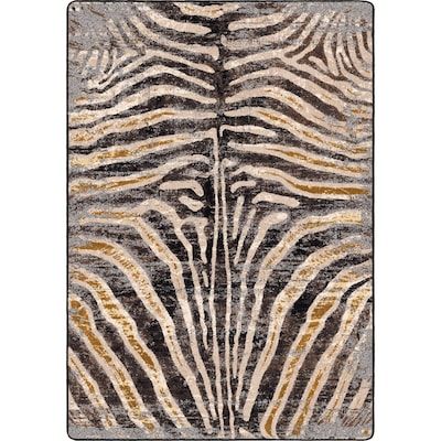 American Dakota 5 X 8 (ft) Rawhide Indoor Animal Print Area Rug in the Rugs department at Lowes.com Zebra Rug Living Room, Zebra Carpet, Marrakech House, Leopard Rugs, Zebra Area Rug, Zebra Print Rug, Golden Zebra, Eloise At The Plaza, Zebra Rug