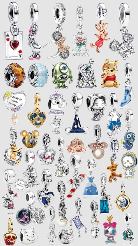 disney pandora charms Disney Pandora Charms, Pandora Disney Collection, 13th Birthday Wishes, Disney Pandora Bracelet, Charms Disney, Disney Pandora, Pandora Charms Disney, Pandora Bracelet Charms Ideas, Girly Bracelets