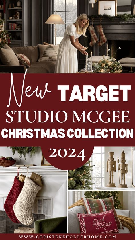 The new Studio McGee Target Christmas 2024 collection is available now! I'm sharing all of my favorite pieces from this season's collection. | Christene Holder Home Studio Mcgee Target Christmas, Christmas Studio Mcgee, Mcgee And Co Christmas 2024, Studio Mcgee Christmas 2024, Target Christmas 2024, Studio Mcgee Christmas Tree, Mcgee And Co Christmas, 2024 Christmas Trends, Mcgee Christmas