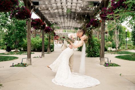 Photo of bride and groom during Brookside Gardens Wedding Photo Of Bride, Garden Backdrops, Romantic Garden Wedding, Colorado Wedding Photography, Garden Wedding Venue, Art Light, Gardens Wedding, Romantic Garden, Fine Art Wedding Photography