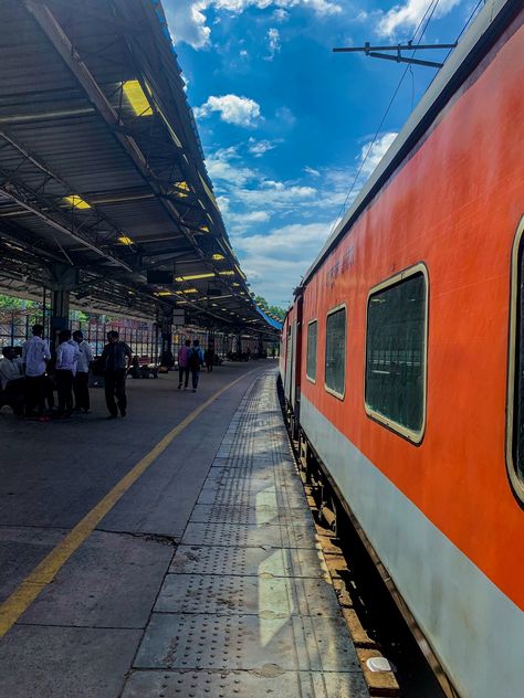 Kota Rajasthan Snap, Ac Train Snap, Travel Train Aesthetic, Photo In Train, Bangalore Railway Station, Railway Station Snap, Railway Station Aesthetic, Train Trip Aesthetic, Ac Train