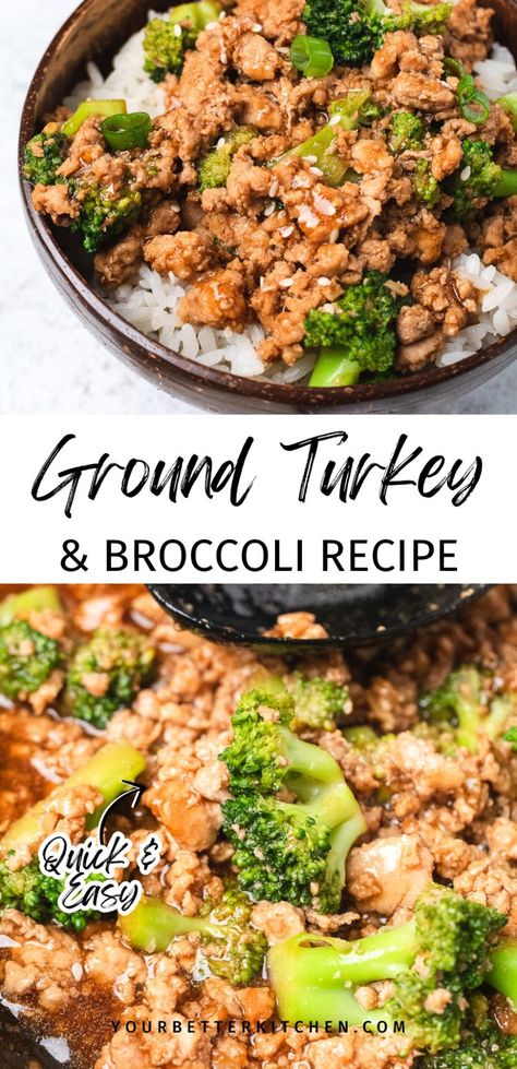 This easy ground turkey and broccoli recipe is perfect for dinner, lunch, or meal prep. Healthy, quick, and full of flavor, it’s an Asian-inspired dish that pairs perfectly with rice for a hearty meal. Ground Turkey Broccoli Cauliflower Recipes, Turkey Meat And Broccoli Recipes, Chinese Ground Turkey, Ground Turkey Riced Cauliflower Recipes, Healthy Ground Turkey Skillet Recipes, Food To Make With Ground Turkey, Fresh Ground Turkey Recipes, Ground Turkey And Beef Recipes, Ground Chicken Quinoa Bowl