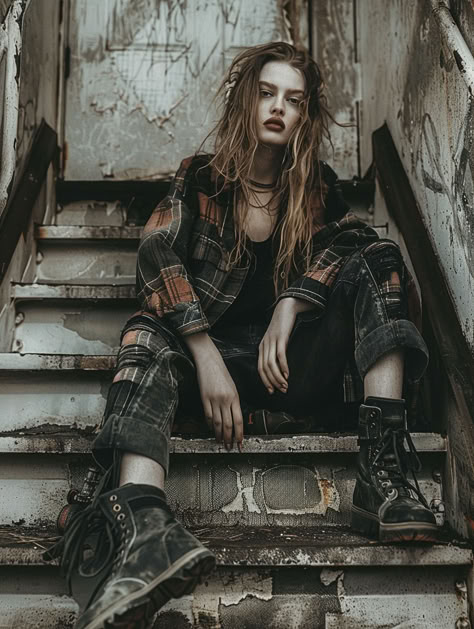 90s Grunge Photos, Grunge Inktober, 90s Punk Fashion Women, 90 Grunge Outfits 90s Fashion, 90s Grunge Photography, 80’s Grunge, 90s Grunge Fashion Punk, Arcane Inspired Outfits, 90 Grunge Outfits