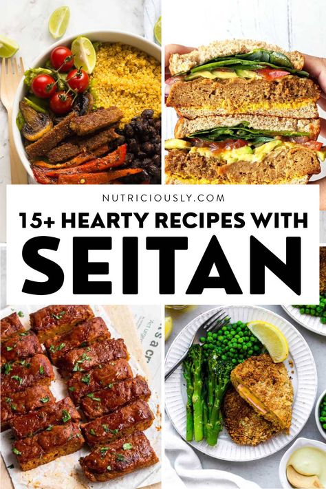 Easy Seitan Recipe, Seitan Recipe, Homemade Seitan, Ital Food, Vegan Seitan, Barbecue Sandwiches, Seitan Recipes, Vegan Protein Recipes, Best Healthy Dinner Recipes