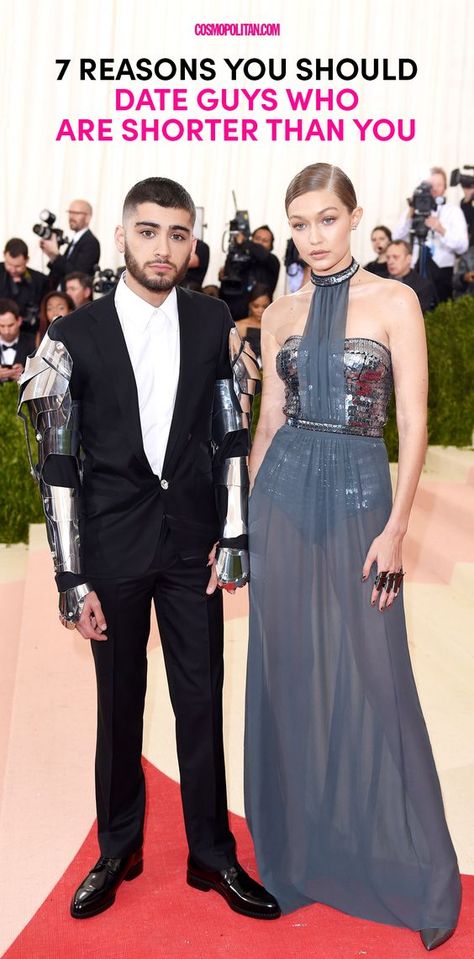 You'll never look at short guys the same way again. <<<<< OMG read this article Short Guys Dating, Short Bf Tall Gf, Secret Rendezvous, Taller Girlfriend, Tall Girl Short Guy, Best Met Gala Looks, Short Guy, Gigi Hadid And Zayn, Short Couples