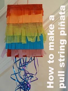 Homemade Pinata, Brown Paper Bags, Make A Rainbow, Piñata Ideas, Diy Pinata, Hawaiian Birthday Party, 5 De Mayo, Dog Birthday Party, Minecraft Birthday