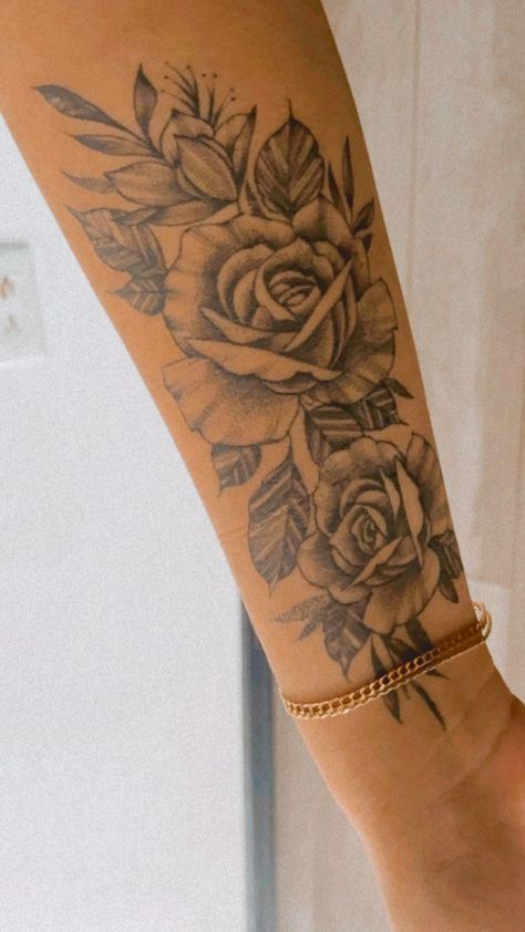 Sidearm Tattoos For Women, Wrist Hand Tattoo, Underarm Tattoo, Rose Tattoo On Arm, Rose Tattoo Forearm, Inner Arm Tattoos, Arm Sleeve Tattoos For Women, Rose Tattoo Sleeve, Rose Tattoos For Women