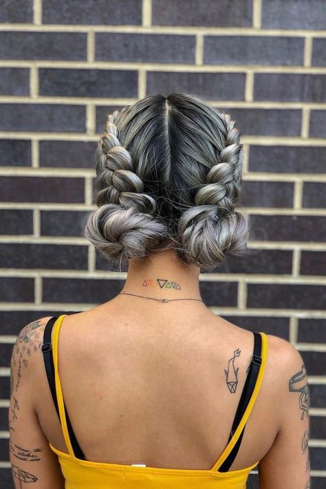 Boho Braided Updo, Bracelets Cheap, Double Dutch Braids, Mohawk Updo, Braided Space Buns, Coachella Hair, Diy Updo, Boho Updo, Double Dutch Braid