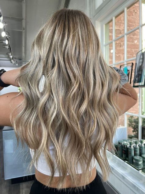 Low Light In Blonde Hair, Brown Hair With A Lot Of Blonde, Light Brown W Highlights, Highlight Low Light Blonde, Ivey Blonde Highlights, Blond Highlights Ideas, Blond Highlights On Brown Hair With Money Piece, Brunette Highlights On Blonde Hair, Mix Of Blonde And Brown Hair