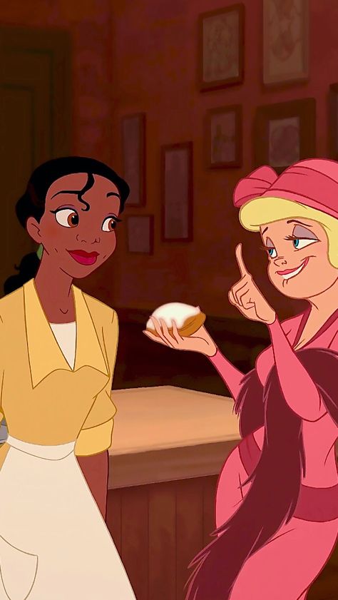 *TIANA & CHARLOTTE aka: LOTTIE ~ The Princess and the Frog, 2009 Princess Tiana And Charlotte, Charlotte And Tiana, Lottie And Tiana, Tiana And Lottie, Tiana And Charlotte, Tiana Princess, Tiana Disney, Walpapers Cute, Disney Quizzes