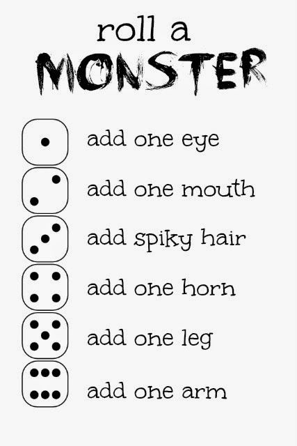 Movement Breaks For Preschool, One To One Activities For Seniors, Group Puzzle Games, Fun Lessons For Elementary School, Fun Elementary Activities, Games To Play With Dice, Monster High Party Games, Roll A Monster, Create A Monster