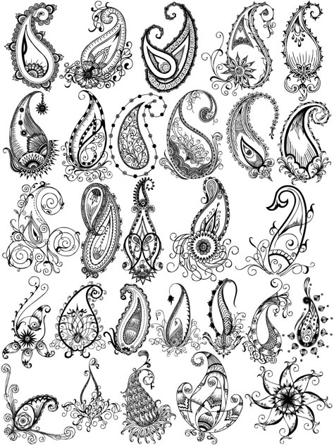 Car Clipart Black And White, Background Images Birthday, Paisley Tattoo Design, Paisley Drawing, Paisley Vector, Paisley Tattoos, Paisley Doodle, Paisley Tattoo, Car Clipart