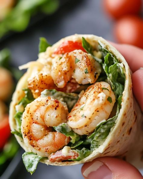 Shrimp Wraps, Pescatarian Diet, Beef Casseroles, Wraps Recipes, Healthy Shrimp, Salad Wraps, Shrimp Salad, Beef Casserole, Soup And Sandwich