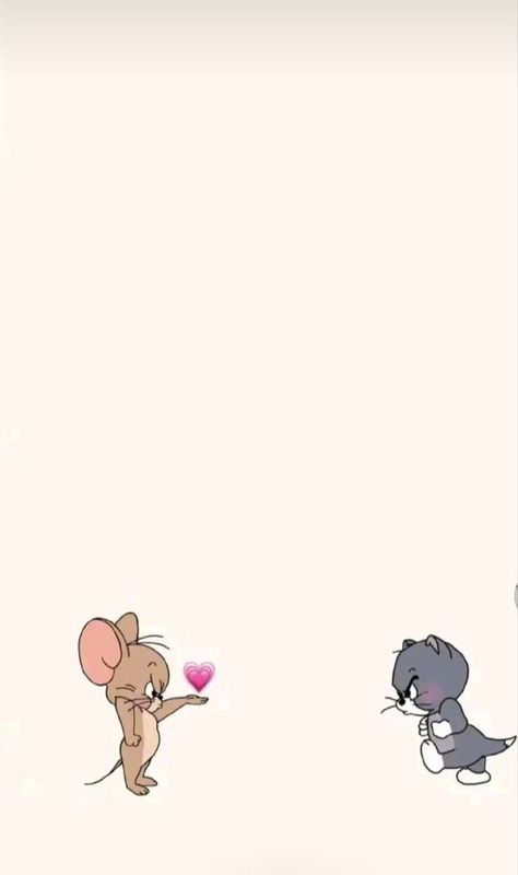 Tom And Jerry Hd, Sweet Couple Cartoon, Cool Cartoon Drawings, Jerry Wallpapers, Tom And Jerry Wallpapers, Tom Und Jerry, Phone Wallpapers Vintage, Easy Cartoon, Character Tattoos