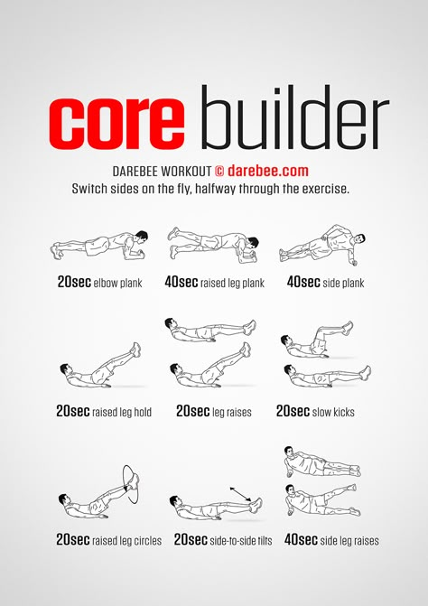 Core Workout Darebee, Core Muscle Workout, Calestenics Core Workout, Darebee Core Workout, Core Hit Workouts, Effective Core Workouts, Strong Core Workout At Home, 5 Minute Core Workout, Effective Core Exercises