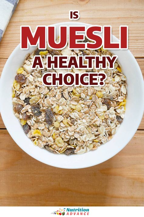 Is muesli a healthy choice? It's a popular cereal product and one of the most common breakfast dishes, but what does it offer nutritionally? And how does it compare to other cereal products? Here's a complete guide. Muslei Cereal, Muesli Cereal, Muesli Recipe, Whole Grain Cereals, Oat Cereal, Homemade Muesli, King Food, Nutrition Articles, Different Foods