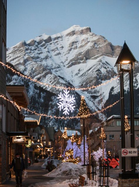 5 Answers to Questions about Winter in Banff and Lake Louise | Banff & Lake Louise Tourism Banff Christmas Aesthetic, Christmas In Banff, Banff Lake Louise, Lake Louise Canada Winter, Banff Winter Aesthetic, Winter In Banff, Banff Aesthetic Winter, Banff National Park Winter, Banff Canada Winter