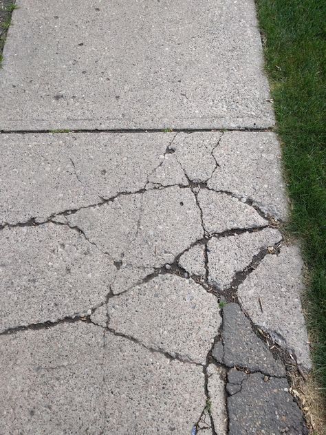 These cracks in the pavement forming a pentagram Pavements Aesthetic, Pavement Aesthetic, Pavement Drawing, Cracked Pavement, Sidewalk Cracks, Growing Up Poor, Folklore Love Triangle, Stone Tattoo, Upper Michigan