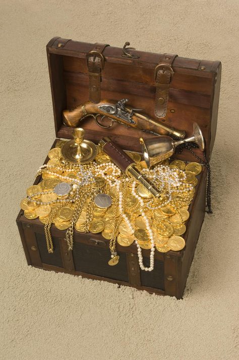 Open Treasure Chest. Pirate treasure chest with the lid open brimming with gold , #ad, #treasure, #chest, #lid, #Pirate, #Open #ad Open Treasure Chest, Pirate Decor, Pirate Treasure Chest, Pirate Halloween, Moose Toys, Gold Money, Pirate Treasure, Pirate Party, Pirate Ship