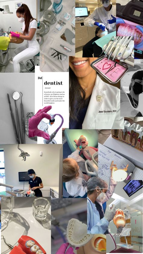 Dentist Career, Dental Hygienist School, Dental Wallpaper, Dentist Assistant, Dental Hygiene Student, Dental Aesthetics, Black Bratz Doll, Dental Hygiene School, Dentistry Student