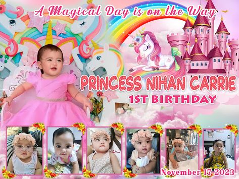 Unicorn tarpaulin Unicorn Tarpaulin Layout Editable, Unicorn Tarpaulin Layout, Unicorn Tarpaulin Background, Tarpaulin Design Layout, Birthday Tarpaulin Background, 1st Birthday Photoshoot Ideas, Tarpaulin Layout, Birthday Tarpaulin, Birthday Tarpaulin Design