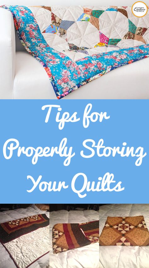 In this article, I’d like to share some of my tips with you. But where to begin? There is a lot to talk about when it comes to how to store quilts. Perhaps we’ll begin with a list of “shall nots”: How To Store Quilts Storage Ideas, How To Store Quilts, Display Quilts, Handmade Fabric Bags, Quilt Tips, Block Quilts, Quilt Care, Block Quilt, Sew Quilt