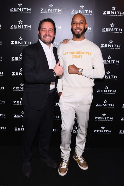 (NEW YORK) – November 30th 2017 – To launch the highly-anticipated new Defy collection, Julien Tornare, CEO Zenith and Recording Artist and Producer, Swizz Beatz joined forces to host a celebratory event at the historic Angel Orensanz Center in New York City. The evening featured an exclusive presen New York November, Swizz Beatz, Zenith Watches, Recording Artists, Swiss Watches, York City, New York City, Product Launch, Angel